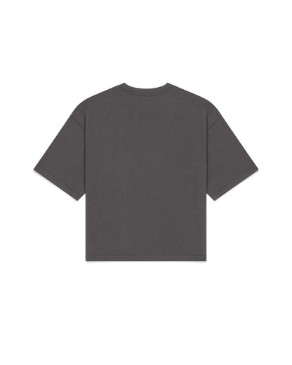 Cropped Basic Tee (Charcoal)