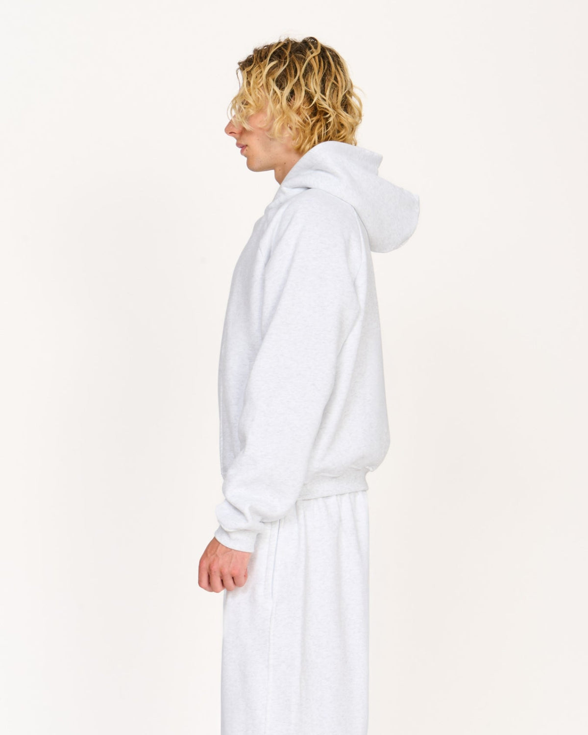 Zip Up Hoodie (Marle White)