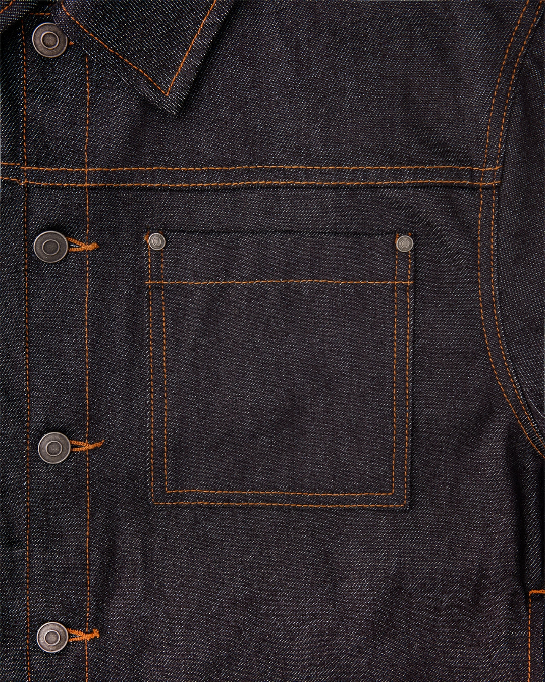 Raw Denim Jacket (Blue Black)