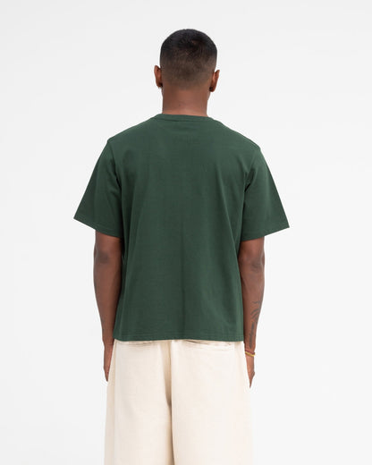 Cropped Basic Tee (Forest Green)