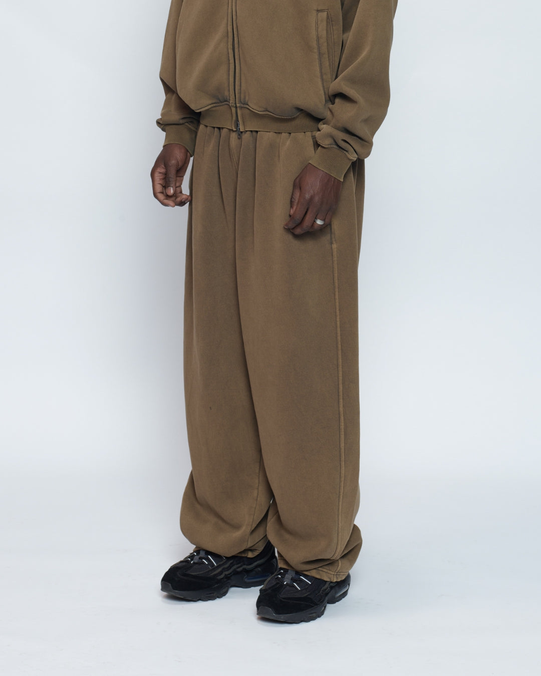 Baggy Trackies (Washed Olive)