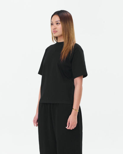 Cropped Basic Tee (Black)