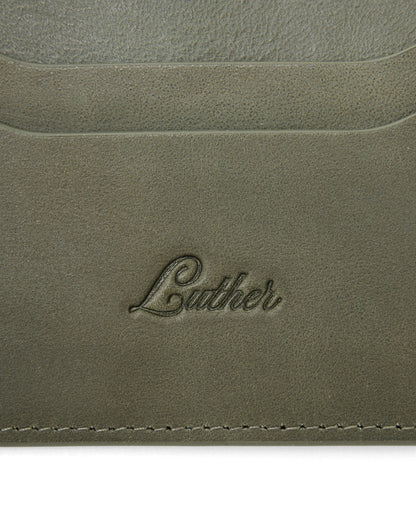 Leather Card Holder (Olive)
