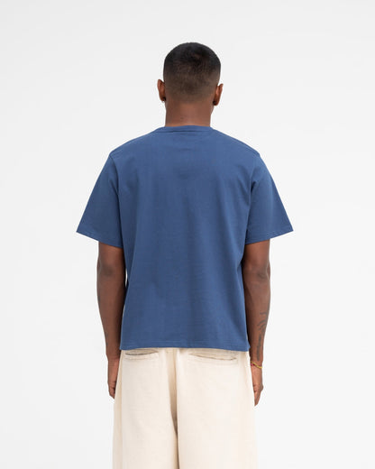 Cropped Basic Tee (Navy)
