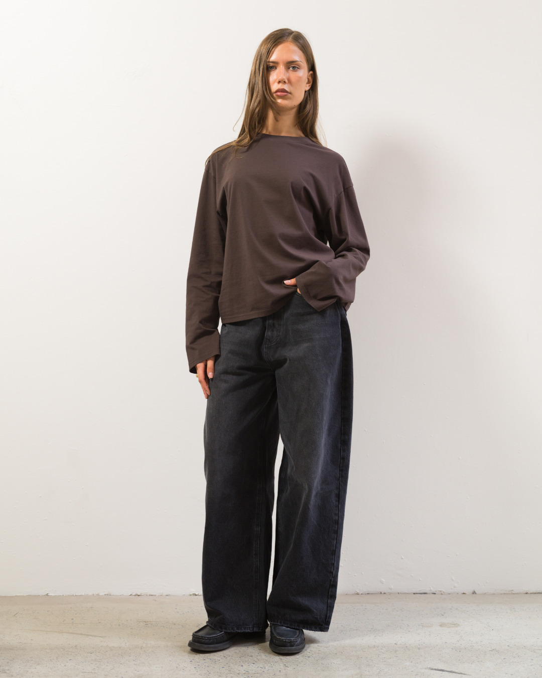 Long Sleeve Tee (Brown)