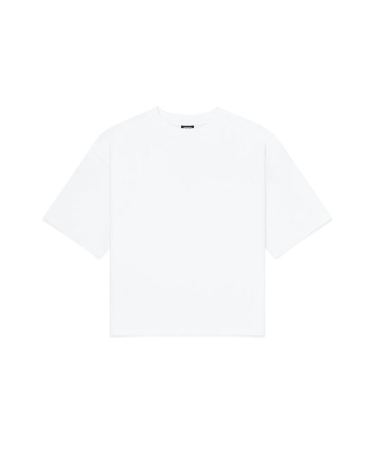 Cropped Basic Tee (White)