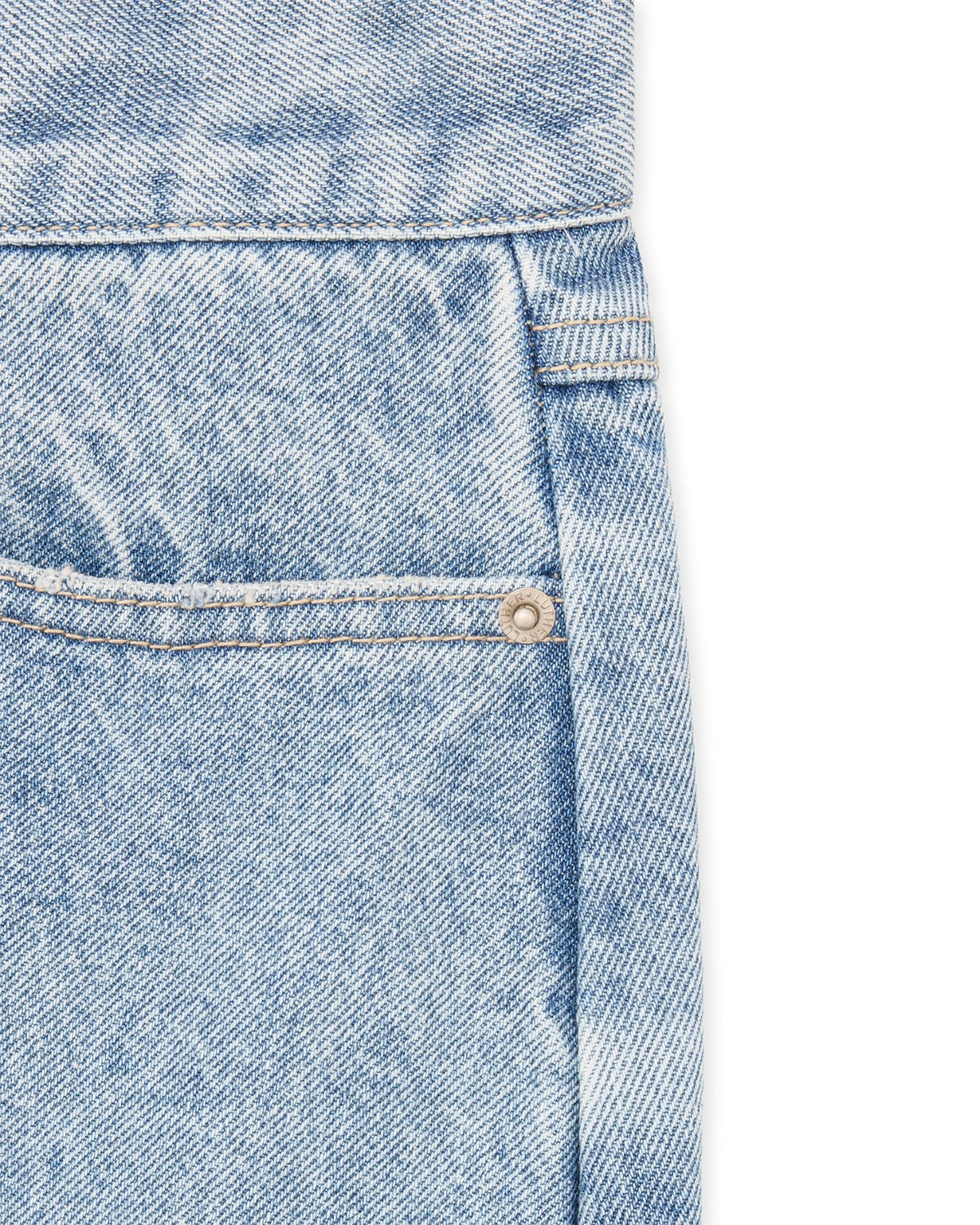 Wide Leg Jeans (Washed Blue)