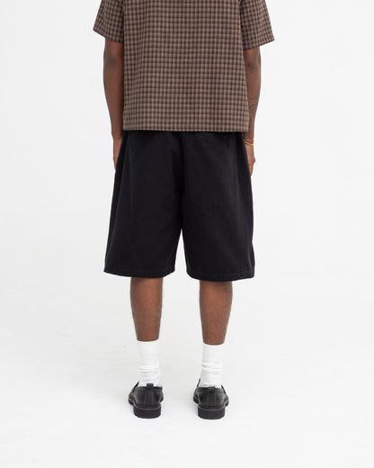 Baggy Panel Shorts (Black)