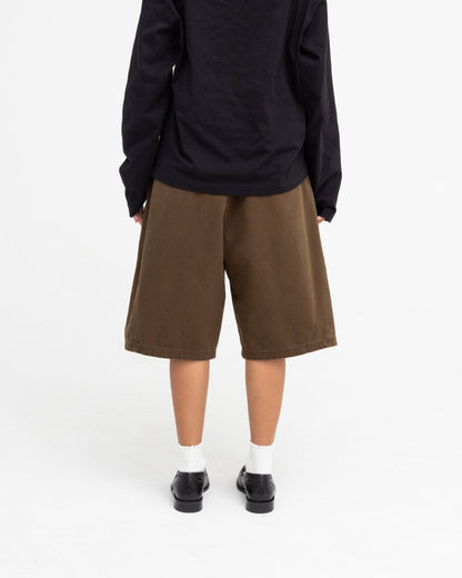 Baggy Panel Shorts (Khaki)