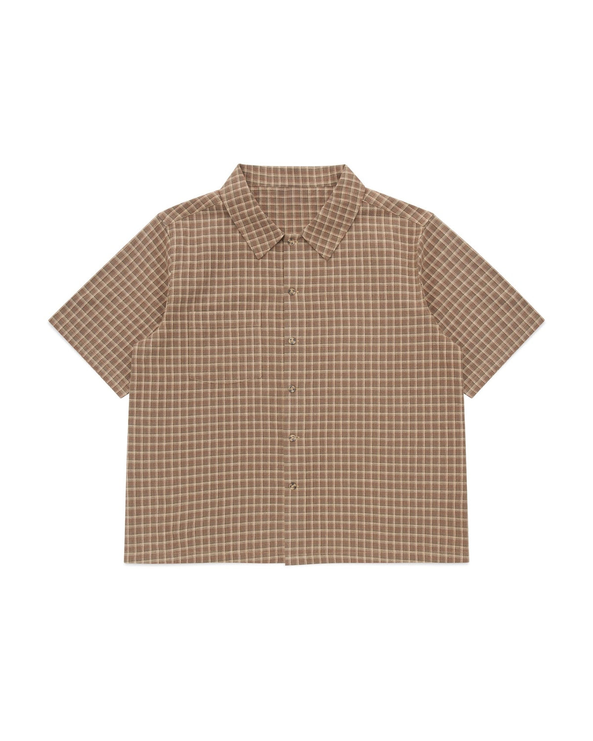 Short Sleeve Shirt (Olive Plaid)