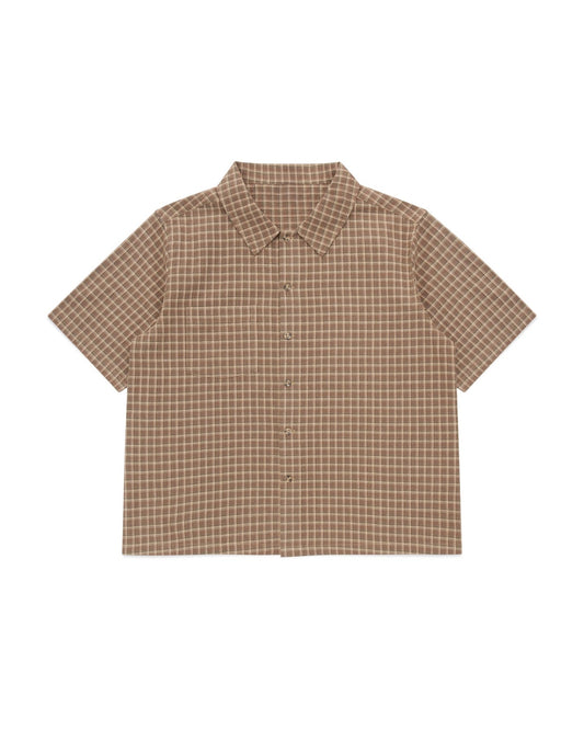Short Sleeve Shirt (Olive Plaid)