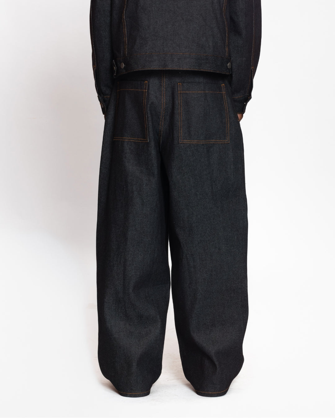 Baggy Raw Denim (Blue Black)