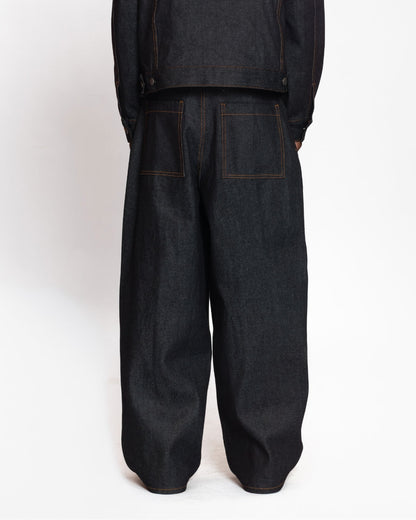 Baggy Raw Denim (Blue Black)