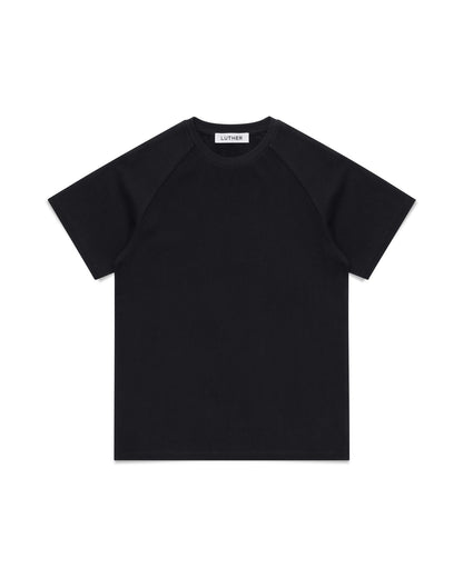 Fitted Raglan Tee (Black)