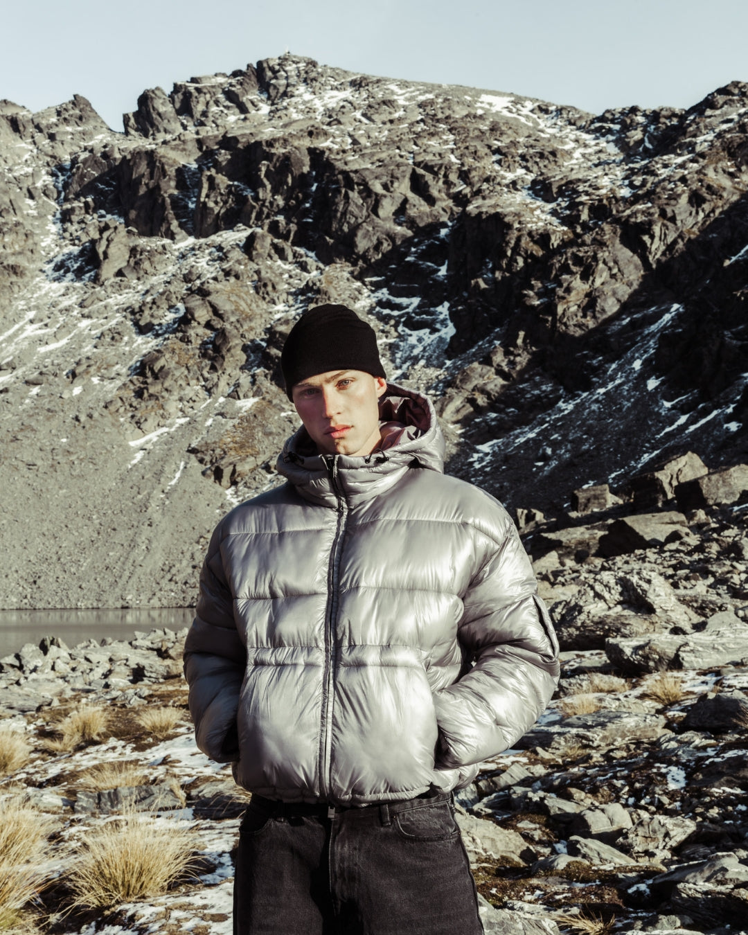 Puffer Jacket (Silver)