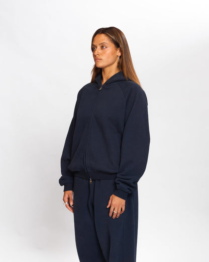 Zip Up Hoodie (Navy)