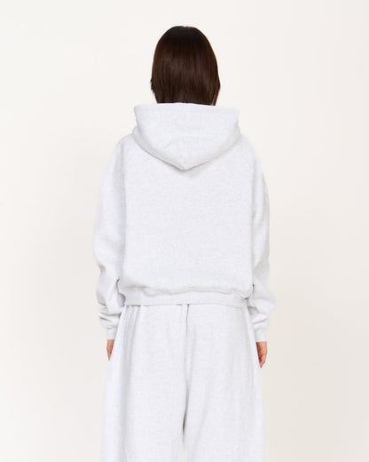 Zip Up Hoodie (Marle White)