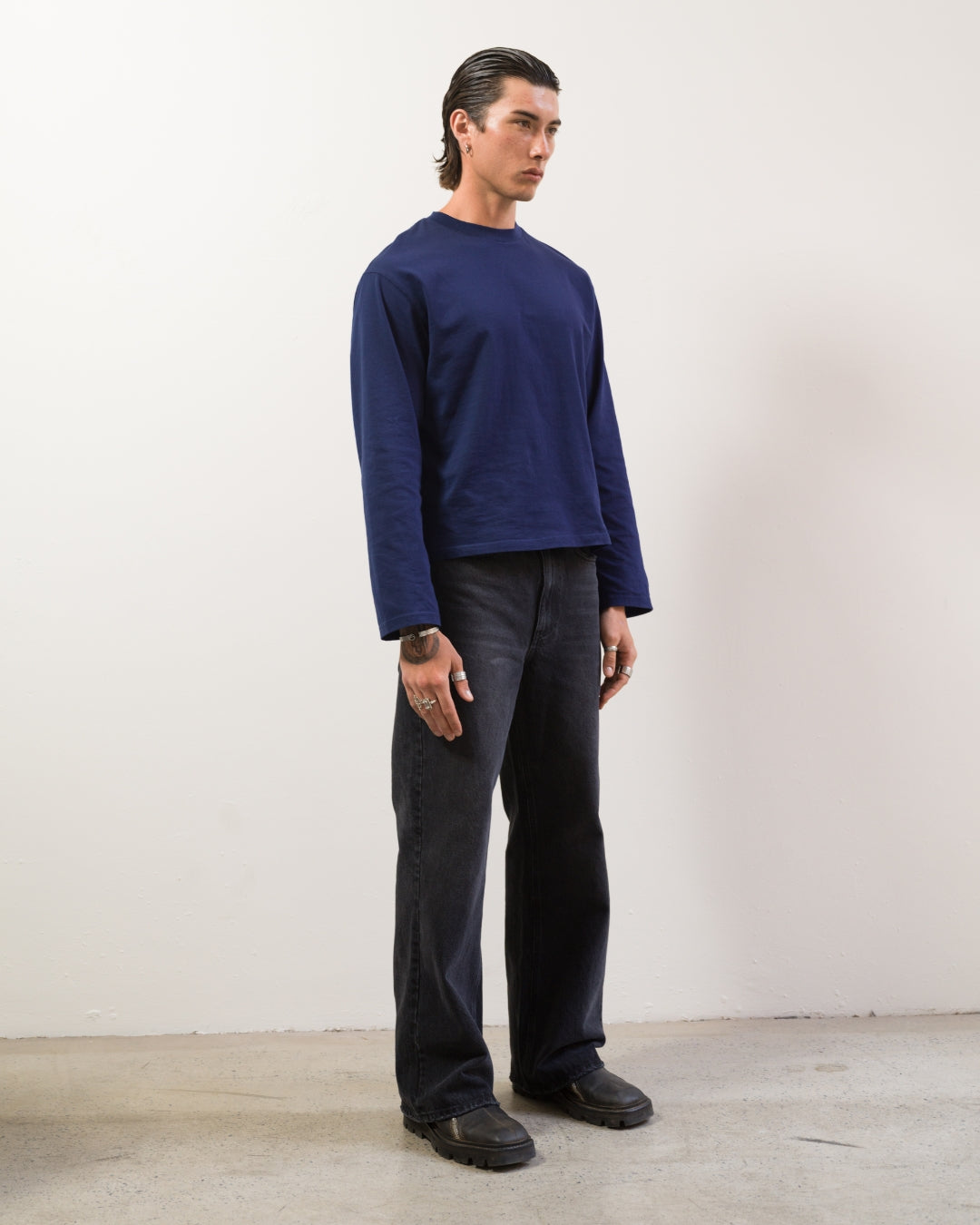 Long Sleeve Tee (Navy)