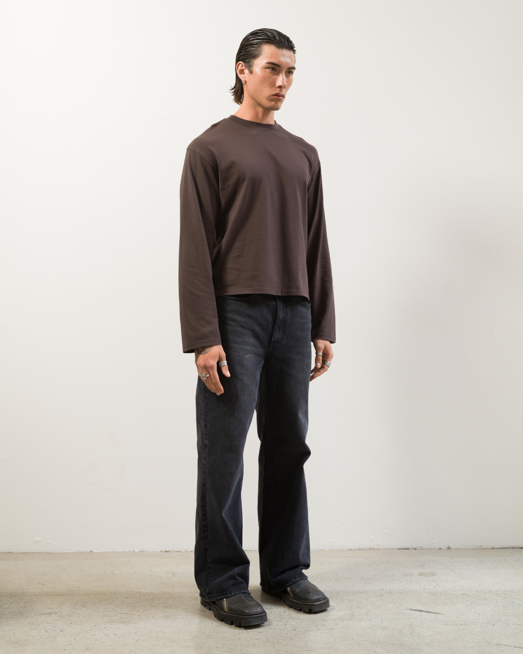 Long Sleeve Tee (Brown)