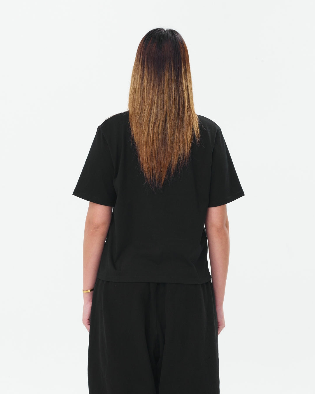 Cropped Basic Tee (Black)