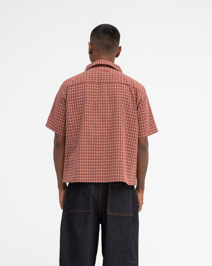 Short Sleeve Shirt (Red Plaid)