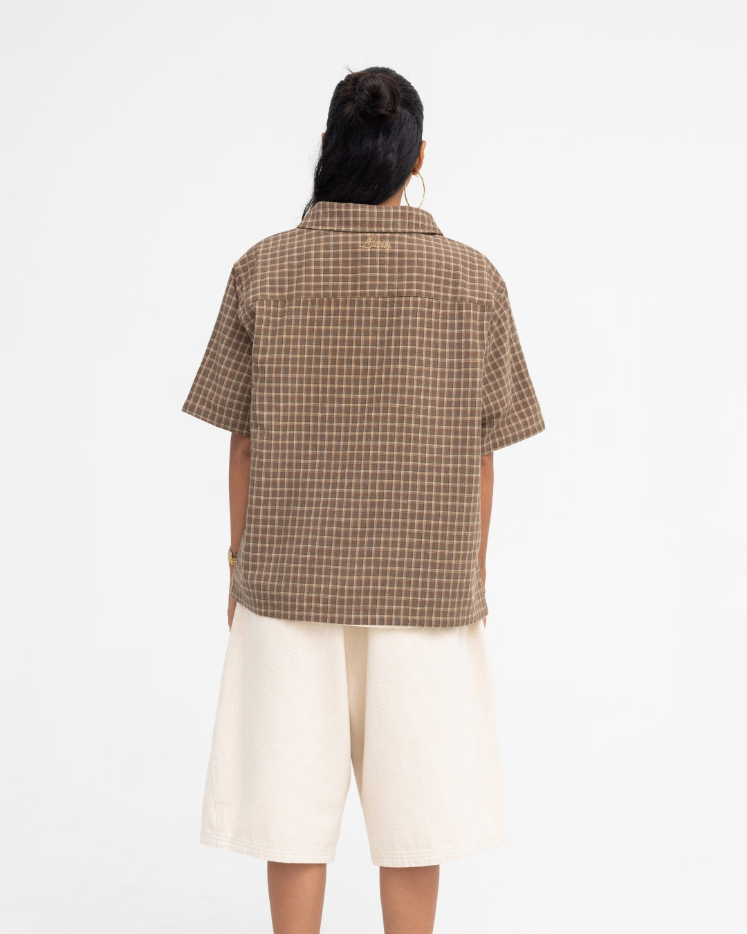Short Sleeve Shirt (Olive Plaid)