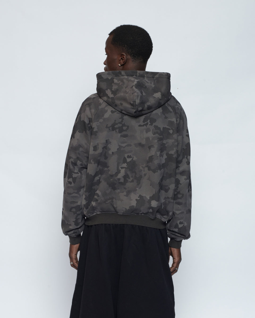 Zip Up Hoodie (Dark Camo)