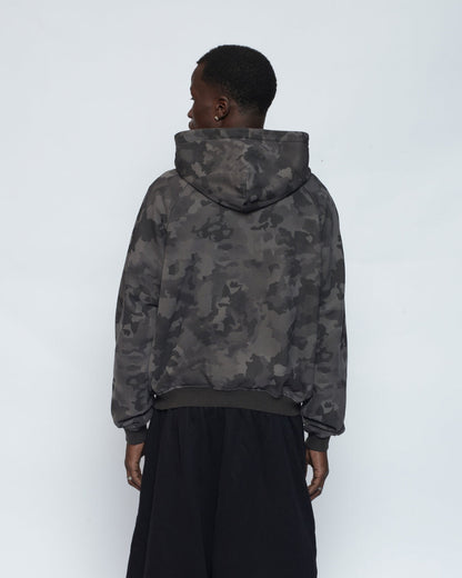 Zip Up Hoodie (Dark Camo)