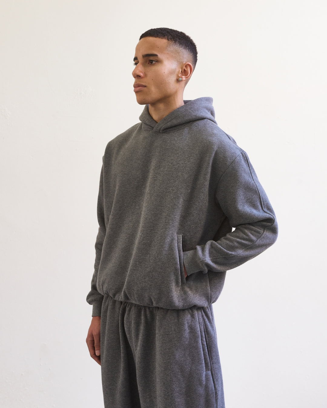 Essentials Hoodie (Dark Marle Grey)