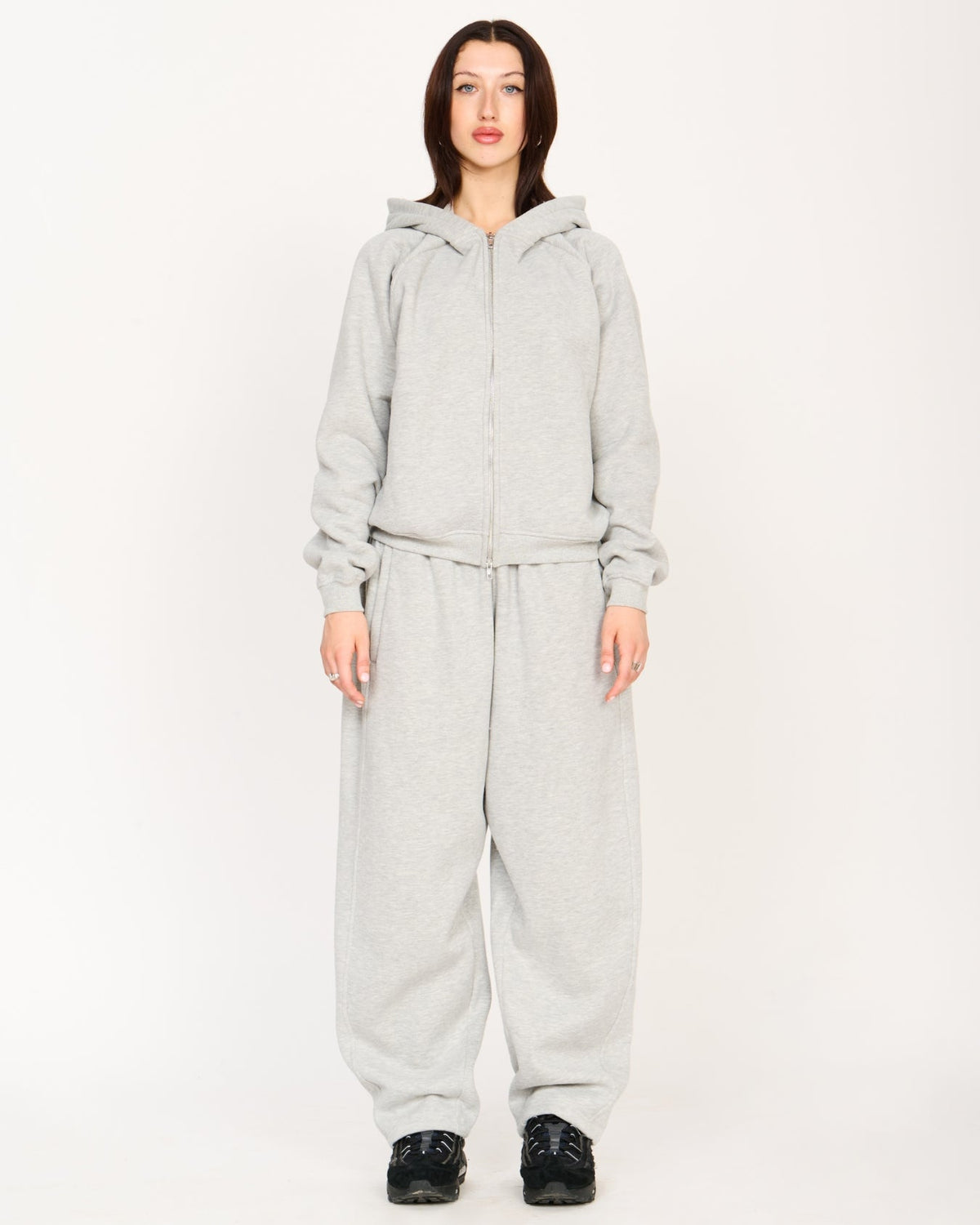 Zip Up Hoodie (Grey)