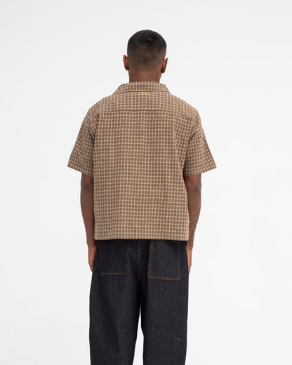 Short Sleeve Shirt (Olive Plaid)