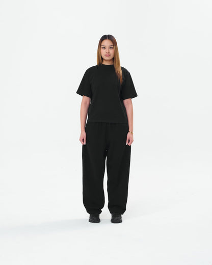 Cropped Basic Tee (Black)