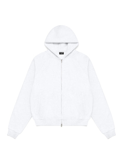 Zip Up Hoodie (Marle White)