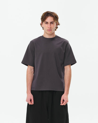 Cropped Basic Tee (Charcoal)